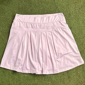 J. Crew Womens S Pleated Activewear Skirt Skort Pink Stretch Pickleball Tennis